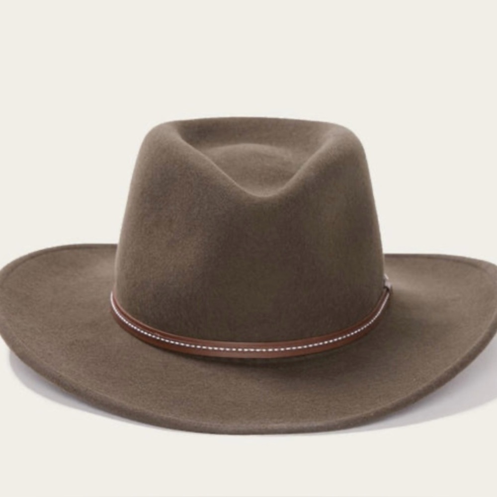 Stetson NWT “Gallatin” crushable fedora felt cowboy hat M